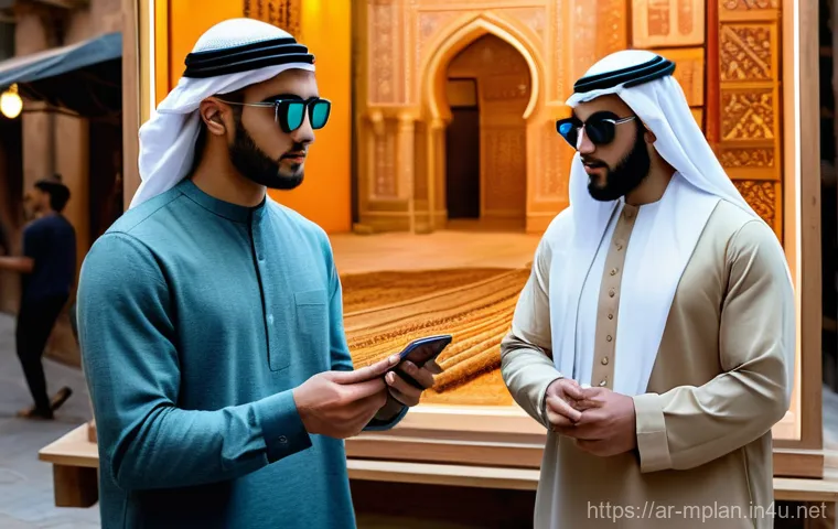 미디어 플래너의 광고 크리에이티브 아이디어 - **Prompt:** A dynamic, futuristic image of a young Arab female professional, dressed in stylish yet ...