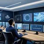 미디어 플래너가 알아야 할 SEO와 SEM - A modern digital marketing control room with diverse Arab professionals analyzing big data on multip...